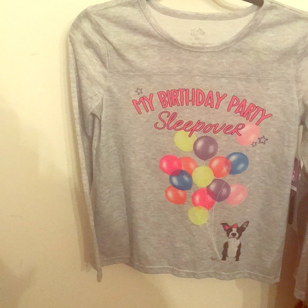 Birthday sleep over shirt